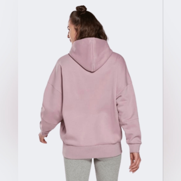 Reebok Oversized Hooded Lux Pink Hoodie Sweatshirt Women's Size Medium - Picture 4 of 6